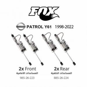 Fox  2.0 Performance Series Reservoir Smooth Body Shocks with CD Adjuster 0-2.5 Lift - Nissan Patrol Y61 1998-2022